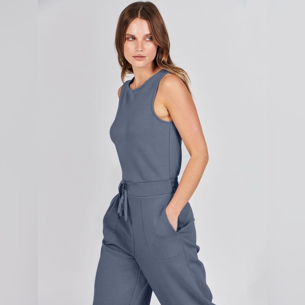 ANRABESS Jumpsuits 2024 Casual Dressy Romper Wide Leg Long Pant Outfit Fashion3 - Picture 9 of 9